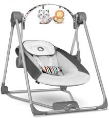 Шезлонг - електрокачель Lionelo Otto Cozy Grey